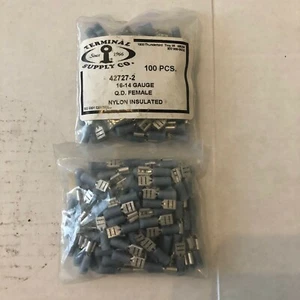 Terminal Supply 42727-2 Nylon Insulated Female Disconnect 16-14 .205" - 100 Pack - Picture 1 of 1