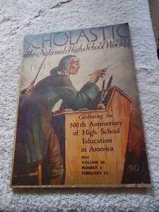 SCHOLASTIC- THE NATIONAL HIGH SCHOOL WEEKLY | FEBRUARY 23, 1935 *GOOD CONDITION* - Picture 1 of 4