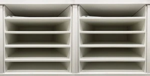 SET OF 2 - Ikea KALLAX Insert with 4 shelves, white 13x13 " 404.237.19 - NEW - Picture 1 of 4