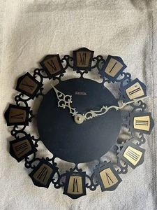 Hermle Vintage Design Mid Century Brutalist Wall Clock Made in Germany Parts - Picture 1 of 7