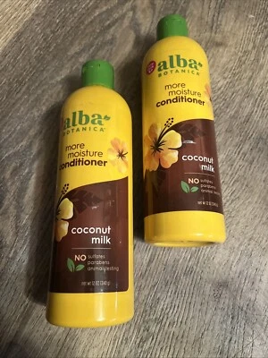 Acondicionador X2 Alba Botanica More hidratante leche de coco 12 oz EA Foto 1 de 2