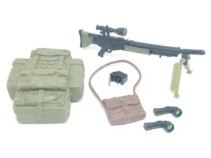 GIJOE CLASSIFIED TUNNEL RAT ACCESSORIES AND RIFLE ONLY 6 INCH SCALE LOT - Picture 1 of 2