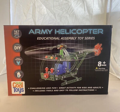 Army Helicopter Educational Assembly Toys NEW 167 pc - Image 1 of 2