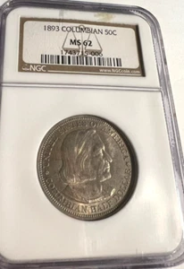 1893 Columbian Half Dollar NGC MS62-First Commemorative in the U.S. - Picture 1 of 4