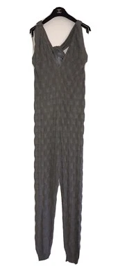 Mono Missoni Mujer 44 Gris Metálico Tejido Texturizado Hecho en Italia Foto 1 de 4