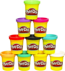 10 Pack Assorted Clay Non-Toxic 2oz. Cans Toys for Kids, Gift, Back to School - Picture 1 of 11
