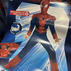 Boys Spiderman Costume Size (M or L) Marvel Disguise Super Hero Dress-Up - Picture 1 of 2