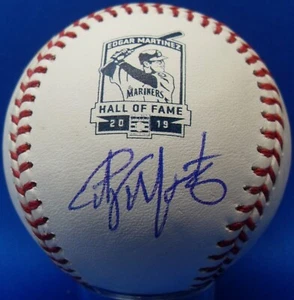 JSA Edgar Martinez Autographed Signed MLB Manfred 2019 GAR Hall of Fame Baseball - Picture 1 of 6