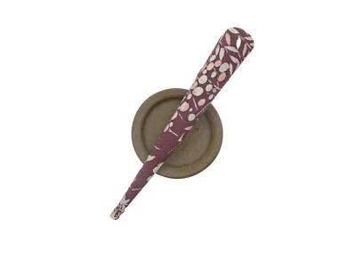 Light purple Kimono Hair Clip, Long Upcycled 130mm Metal Hair Accessory - Image 1 of 4