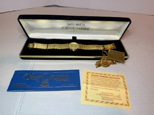 Oleg Cassis Genuine Diamond Stainless Steel 35th Anniversary Swiss Quartz Watch - Picture 1 of 6