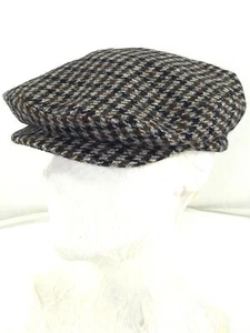 Cappello Da Uomo Taglia Unica Coppola In Lana Pied De Poule Vintage Berretto - Picture 1 of 14