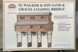 Model Power HO Scale No. 300 M.WALKER & SON SAND & GRAVEL LOADING BRIDGE NIN - Picture 1 of 4