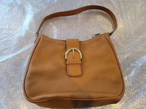 TALBOT'S  FANNY PACK Brown Leather Purse Waist Sports Travel 12"x9" - Picture 1 of 5