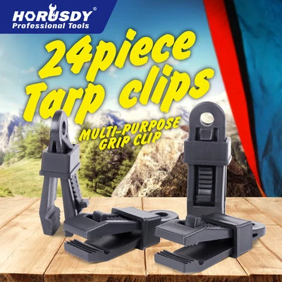 24 Pieces Heavy Duty Tarp Clips Clamps Great for Camping Canopies Tents Canvas - Image 1 of 4