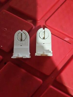 Fluorescent Tube Sockets Sold As Pairs Tall Mount - Image 1 of 2