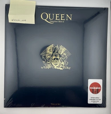 Queen's Greatest Hits II 2LP Blue Vinyl Record - Imagem 1 de 3