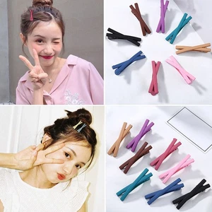 Women's Matte Candy Color Bowknot Hairpins Hair Clip Barrettes Hair Accessories - Picture 1 of 12