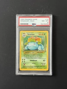 Venusaur Holo - 15/102 - Base Set Vintage WOTC Pokémon Card - PSA 8 - Picture 1 of 2