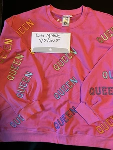 Sudadera Queen Of Sparkles Rosa Queen XL USADA EN EXCELENTE ESTADO - Imagen 1 de 3