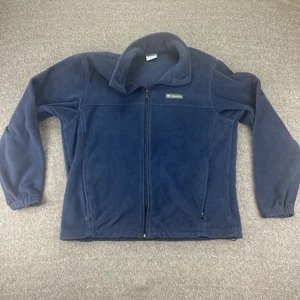 Columbia Men's XL Fleece Jacket Blue Full Zip Long Sleeve Outdoor Casual - Picture 1 of 8