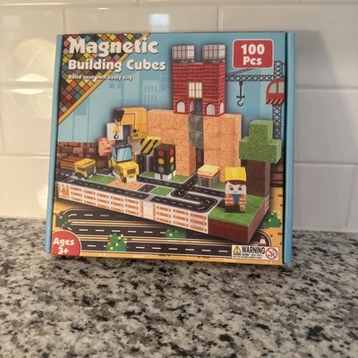 NEW SEALED Magnetic Building Cubes Build Your Own Lively City - Image 1 of 4