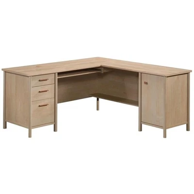 Sauder Whitaker Point Engineered Wood L-Desk in Natural Maple Finish - Image 1 of 4