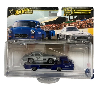 Hot Wheels Team Transport Mercedes-Benz 300 SL & '55 Blaues Wunder - Brand New - Image 1 of 3