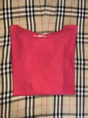 Lanvin en Bleu 芭比娃娃粉色羊毛针织套衫毛衣上衣女式 38 露背蝴蝶结 — 第 1/4 张图片