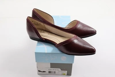 Zapatos sin cordones LifeStride Quincy Flats para mujer 6M borgoña punta Foto 1 de 4