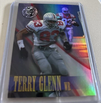 Terry Glenn 1996 Press Pass Premium Holofoil  #7 Rookie RC Ohio State Buckeyes - Image 1 of 4
