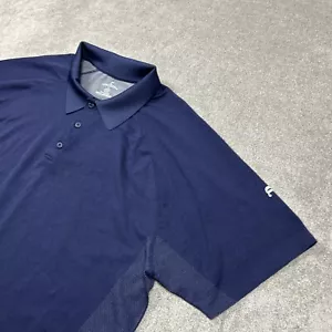Fabletics Poloshirt Herren 2XL Navy feuchtigkeitsableitend Nylonmischung Performance Golf Rugby - Bild 1 von 8