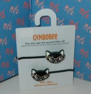 New GYMBOREE Girls Leopard Chic Kitty Hair Pin Two - Pack NWT Vintage - Picture 1 of 1
