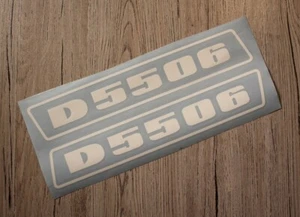 Deutz Aufkleber für Traktor D5506 Logo Emblem Sticker Label weiß (bis 1974) - Bild 1 von 1