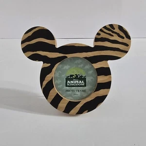 Walt Disney World Parks Tierreich Bilderrahmen Mickey Ohren 3x3 Streifen Neu - Bild 1 von 23