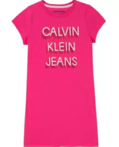 Calvin Klein Big Girls Logo Dress MSRP $39.50 Size XL # 14B 1556 NEW