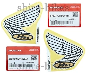 GENUINE Honda Wing Tank Decals Stickers (Pair) Dream 50 CB50R CB50V Cafe Racer - Picture 1 of 3