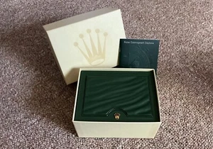 Auténtica caja de reloj Rolex Daytona y caja de papel exterior 30.00.02 caja pequeña - Imagen 1 de 10