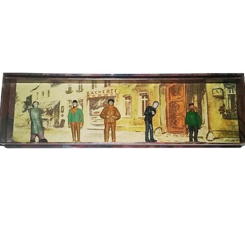 MINIATURE FIGURES MINIATURPLASTIKEN 5 UOMINI MERTEN SCALA 1/87 MODELLISMO STATIC - Immagine 1 di 1