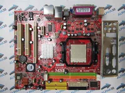 MSI K9VGM-V VIA K8M890 2X DDR2 RAM AM2+ Micro ATX Scheda Madre - Immagine 1 di 2