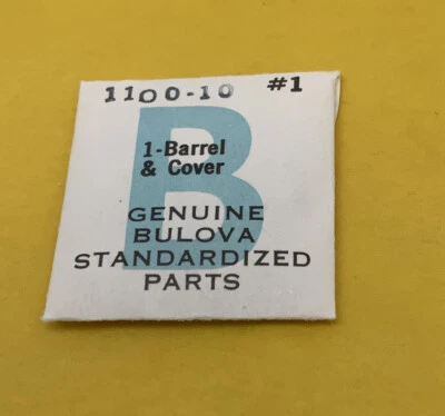 BULOVA CARAVELLE Watch Model 1100.10 Replacement Part #1 - Barrel & Cover NOS - Image 1 of 2