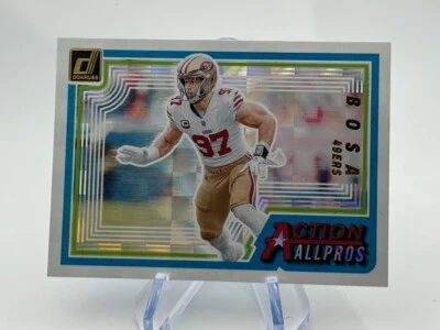 2023 Panini Donruss Nick Bosa Action All Pros All Pros Insert AAP-7 49ers - Image 1 of 2