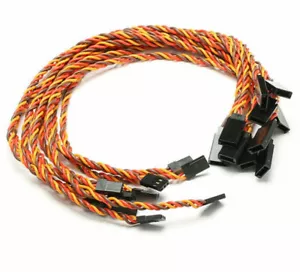 3x Servokabel Servo Kabel Verlängerung Verdrillt 100cm JR Graupner Twisted 22AWG - Bild 1 von 12
