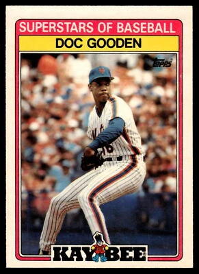 1989 Topps Kay-Bee Superstars of Baseball #14 Doc Gooden - Image 1 of 2