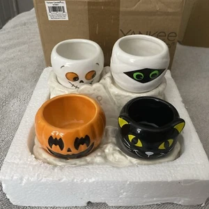 Yankee Candle Halloween Friends Grave Multi 3” Candle Holder New! - Picture 1 of 6