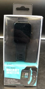 Full Touch SMART WATCH - Black Silicone Strap/ Touch Screen *NEW, SEALED* - Photo 1 sur 5