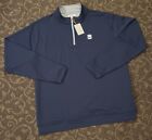 Men’s Peter Millar 1/4 Zip Crown Sport Navy Long Sleeve Golf Jacket Size XXL🔥