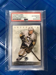 Sidney Crosby Autographed PSA Signed 2012-13 Upper Deck Artifacts Hockey Card - Picture 1 of 2