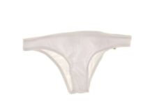 Bar III Women's Ribbed Cheeky Hipster Bikini Swim Bottom - White - Size XL