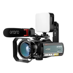 ORDRO AC5 Plus UHD Camcorder with 12x Optical Zoom 3.1"IPS Sony Sensor Wifi 4K - Picture 1 of 6