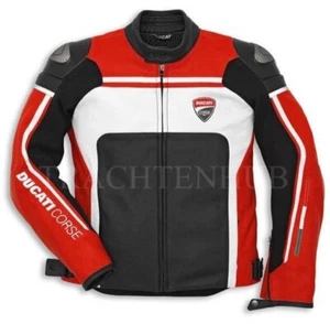 Chaqueta de cuero para carreras de moto DUCATI para hombre y mujer. - Imagen 1 de 3